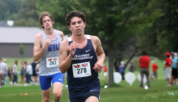 UIS Cross Country Runner in a race