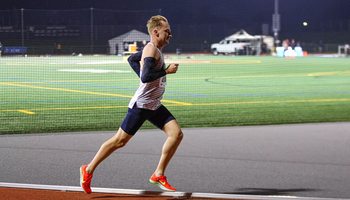 Brock Loftus running outdoor track