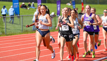 Madelyn Miller running outdoor track
