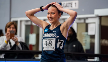 Maddie Miller-Ross reacts to winning conference championship