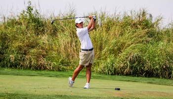 Cash McDonnel golfing