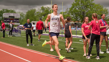Ryan jones racing to finish line