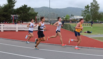 Briar Nevills running outdoor track
