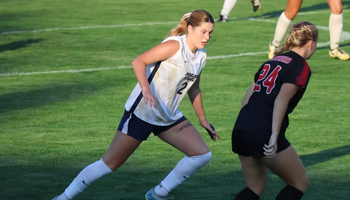 Kalli Drexler playing soccer