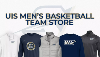 UIS Men's Basktball Team Store, images of gear for sale like jackets and quarterzips