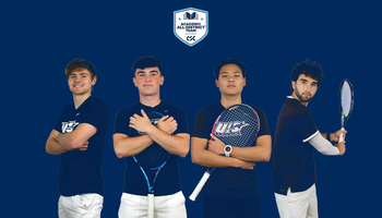 Pablo Herrera, Matthew Lapsley, Lin En Tan, Rafa Rojas. CSC Academic All-District logo