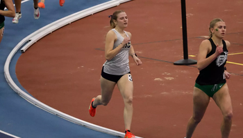 Norah Wright racing indoor track