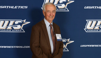 A photo of Dominic Giacomini from UIS Athletics Hall of Fame Event in 2015