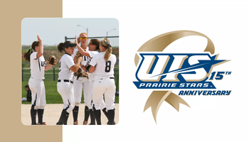 2012 UIS Softball and UIS Athletics 15th Anniversary logo