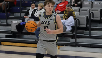 Nate Shockey playing basketball