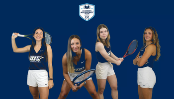 Carmen llopis Fabra, Franca Bucco, Sina Skjelstad, and Piper Schrepferman. CSC All-District Logo