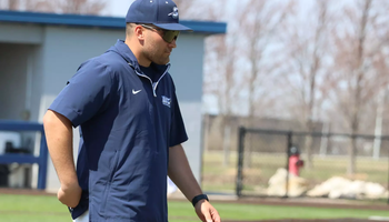 Will Oberg coaching UIS baseball