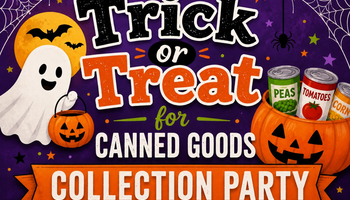 Trick or Treat for Canned Goods Collection Party