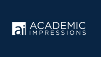 Logo for Academic Impressions with "ai" initials.