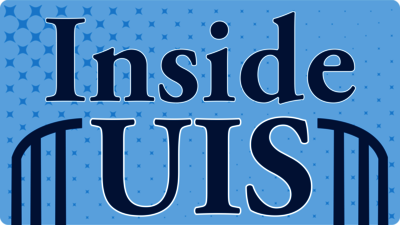 "Inside UIS" logo on a blue background with stars.
