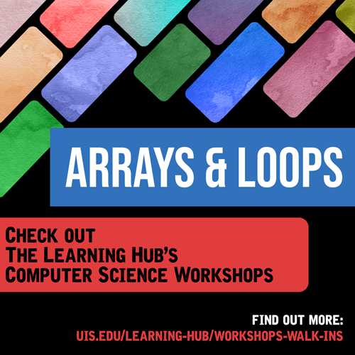 arrays and loops workshop flyer