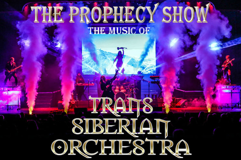tour logo with the band playing behind the logo text