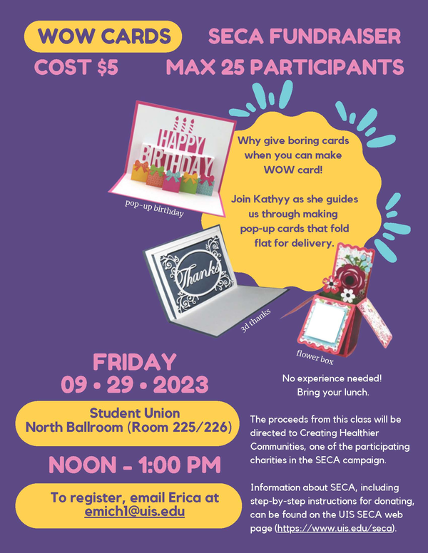 SECA WOW CARDS EVENT FLYER