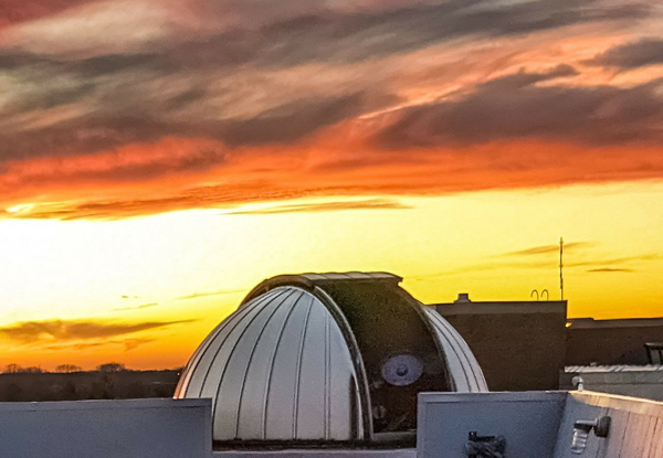 Sunset at the UIS Campus Observatory