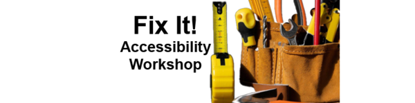 Fix it accessibility workshop with old rusty hand tools