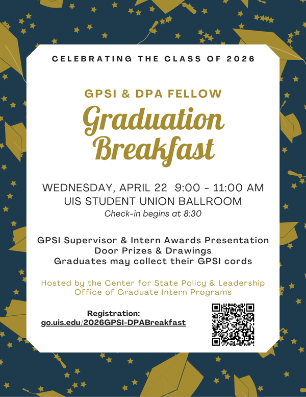 Graduation breakfast invitation with details for April 22nd event.