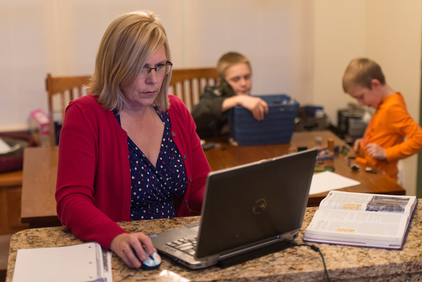 Online educator representing support for online students academics
