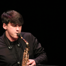 Student saxophone player.