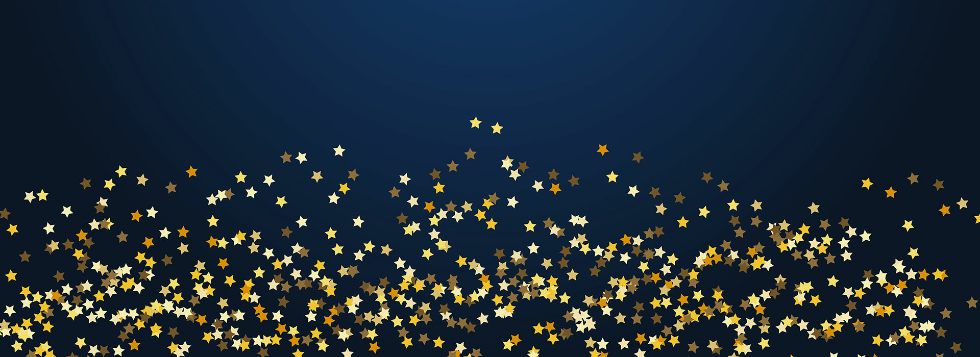 gold stars on blue bg