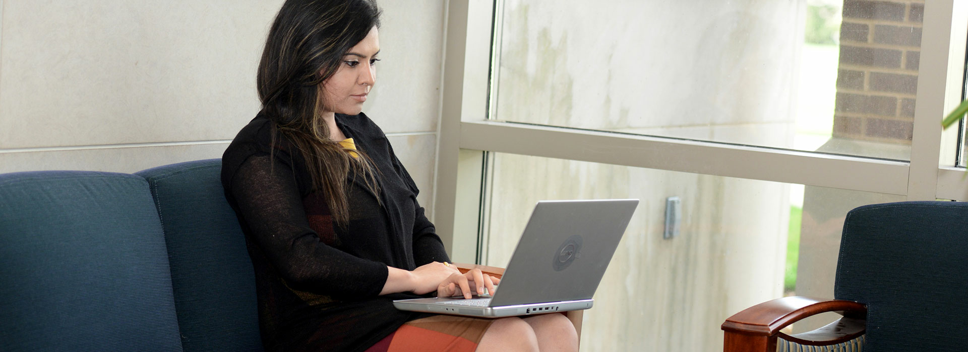 student on laptop