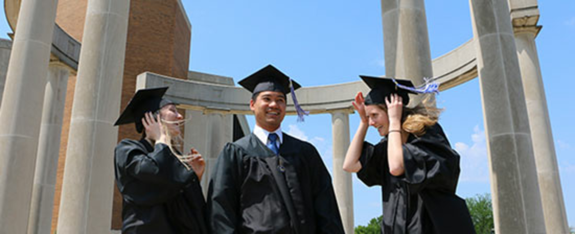 Graduates at the Colonnade