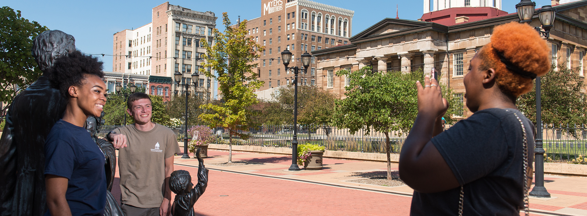 Downtown Springfield Old State Capitol