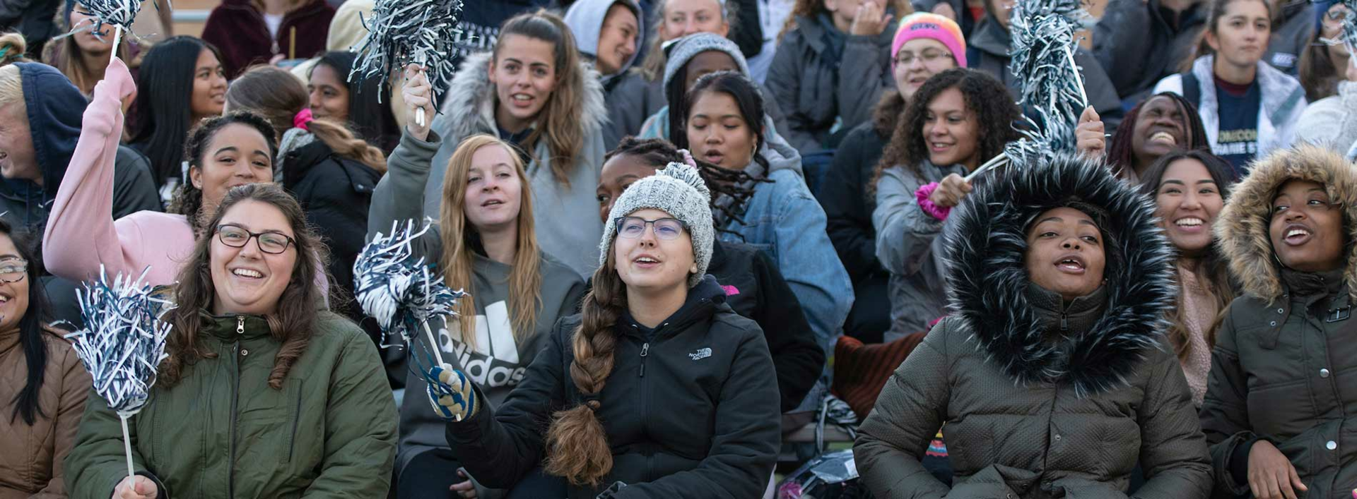 students at soccer game