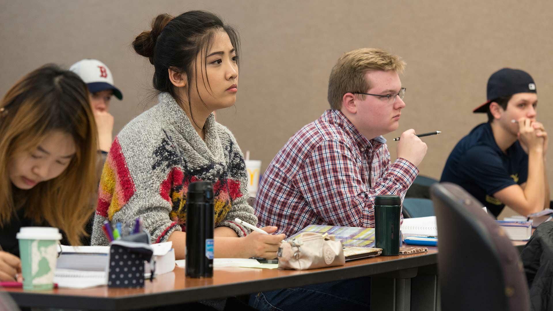 students in class