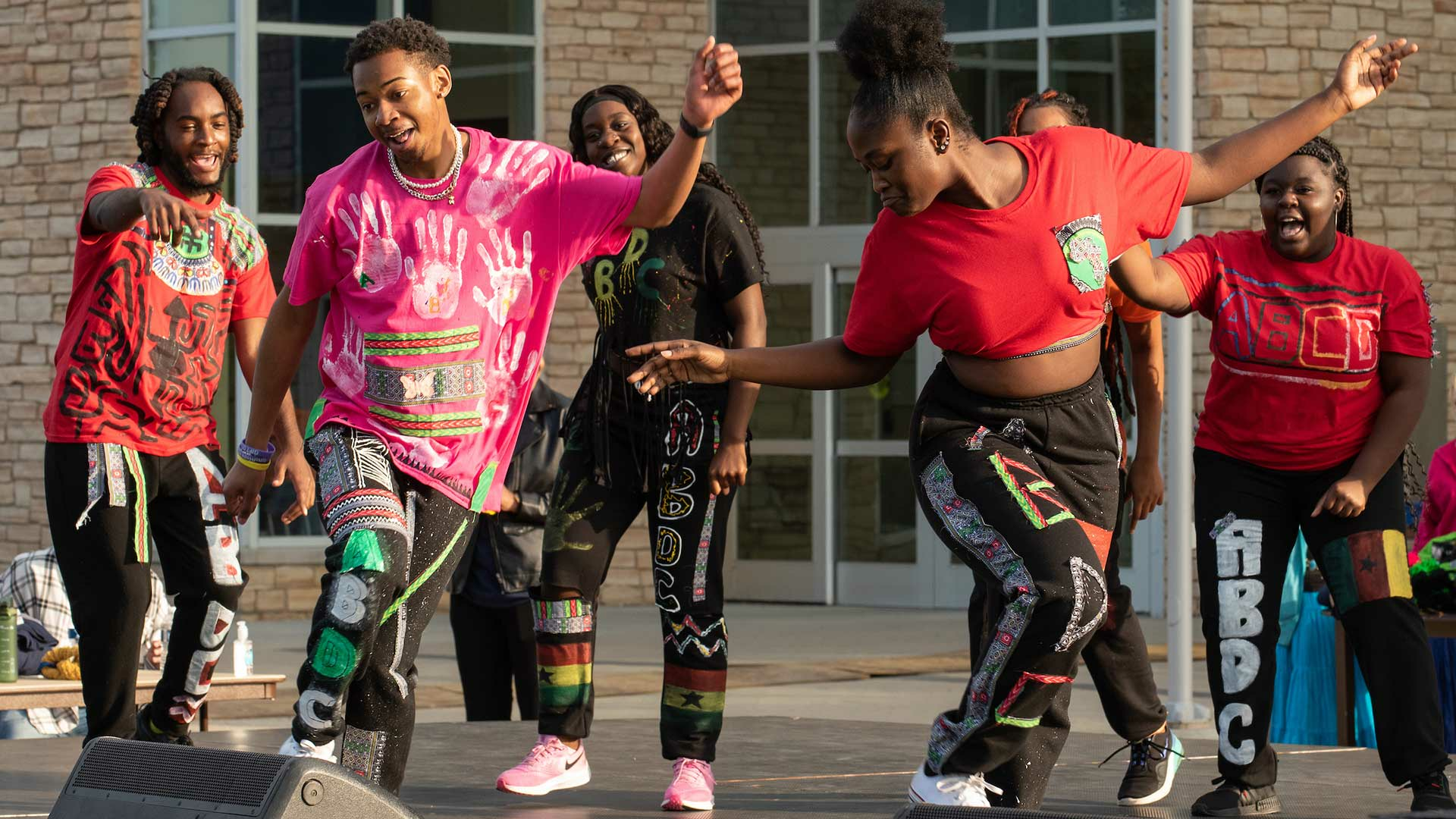 students dancing 