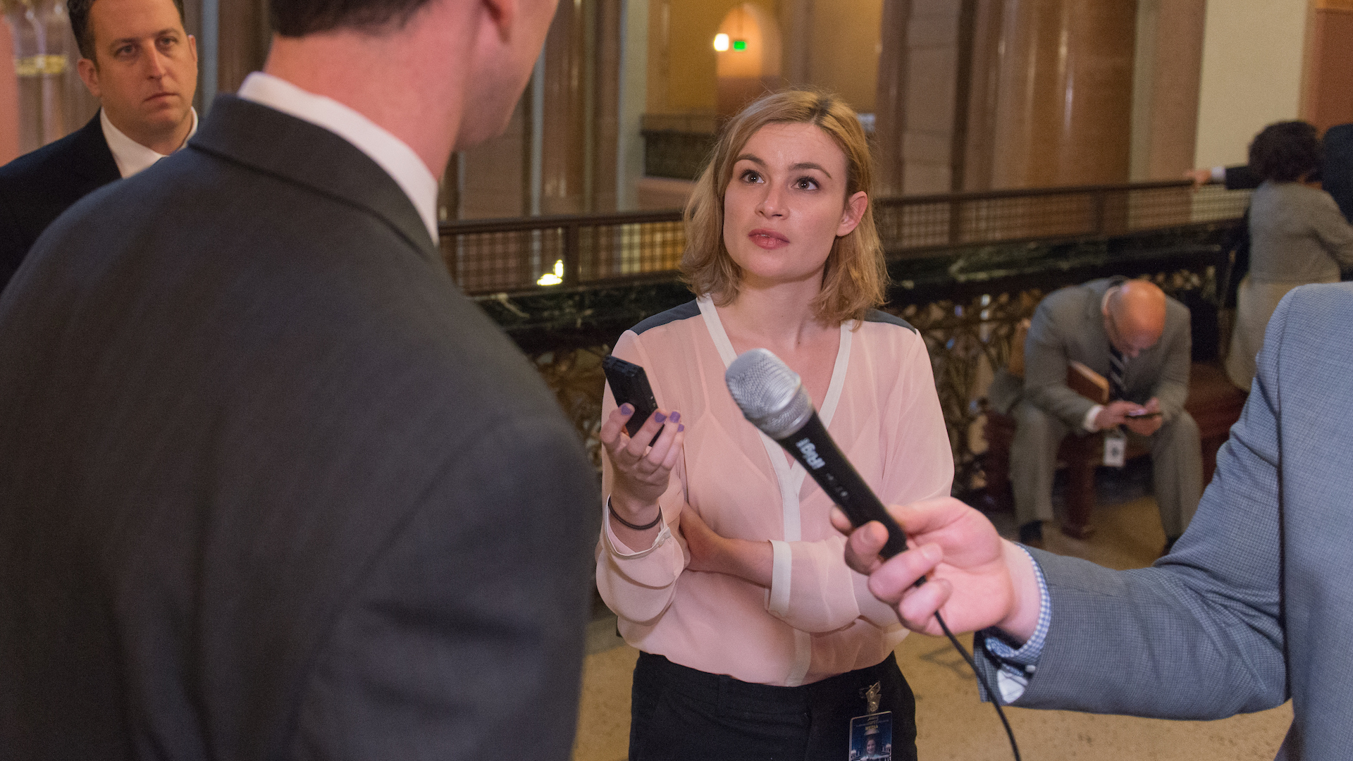 PAR student interviewing subject