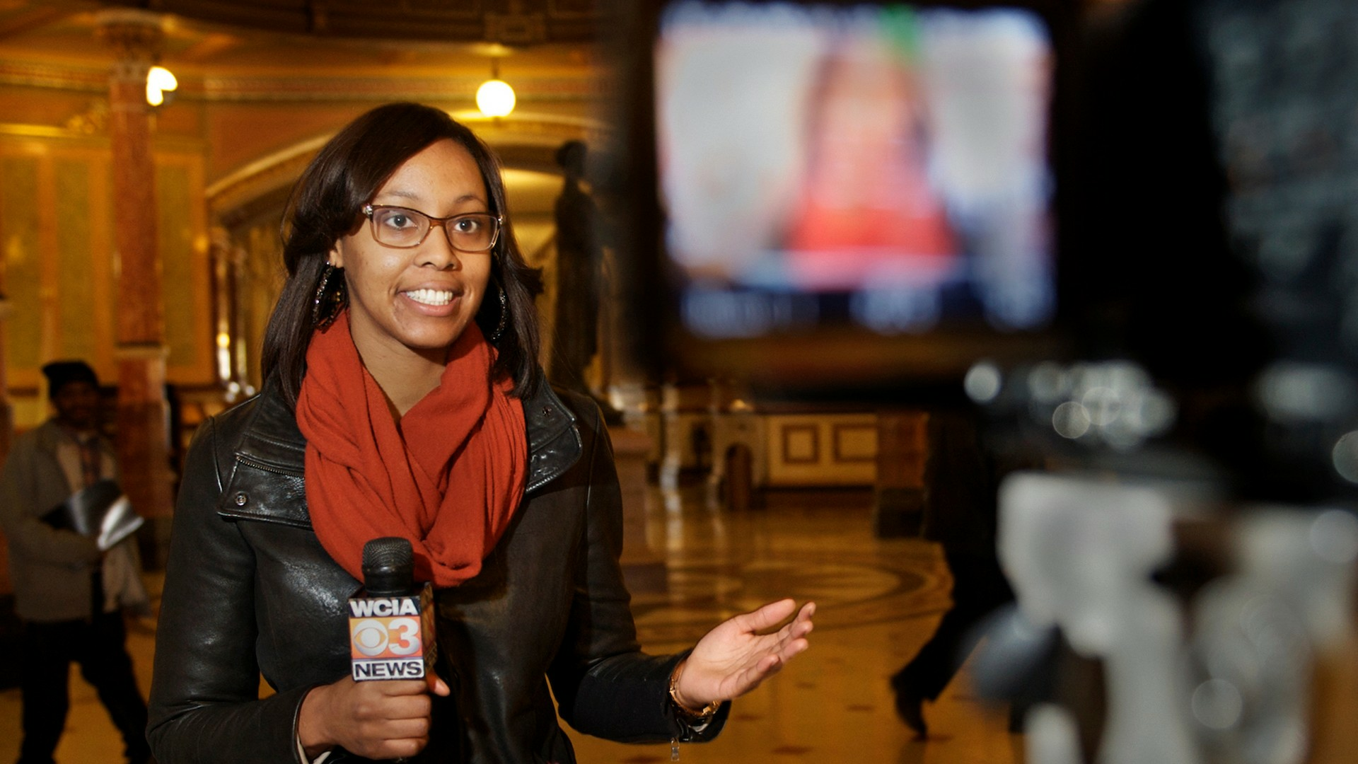 PAR student filming news report