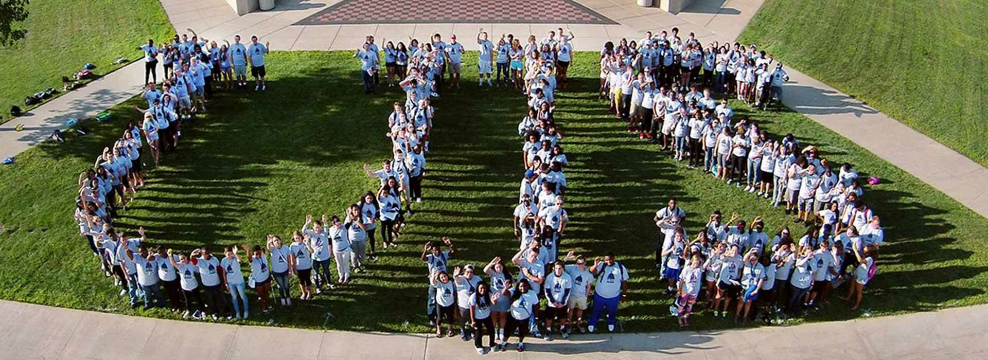 uis students standing to make UIS