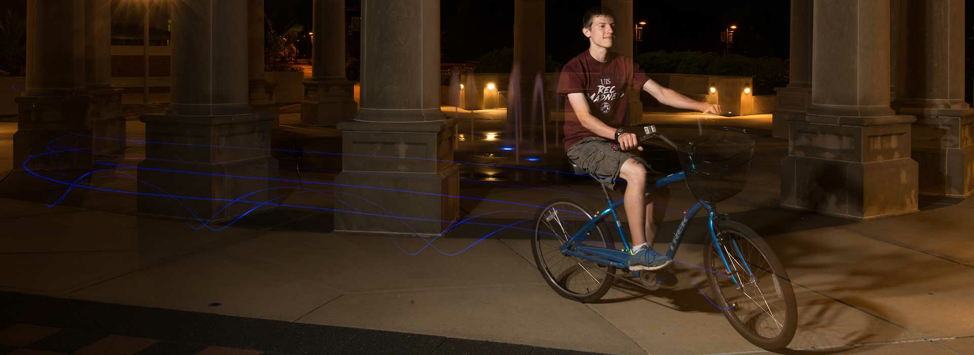 student using bike share