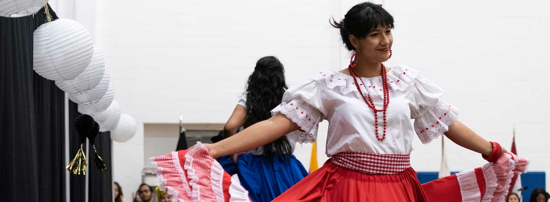 students dancing at festival