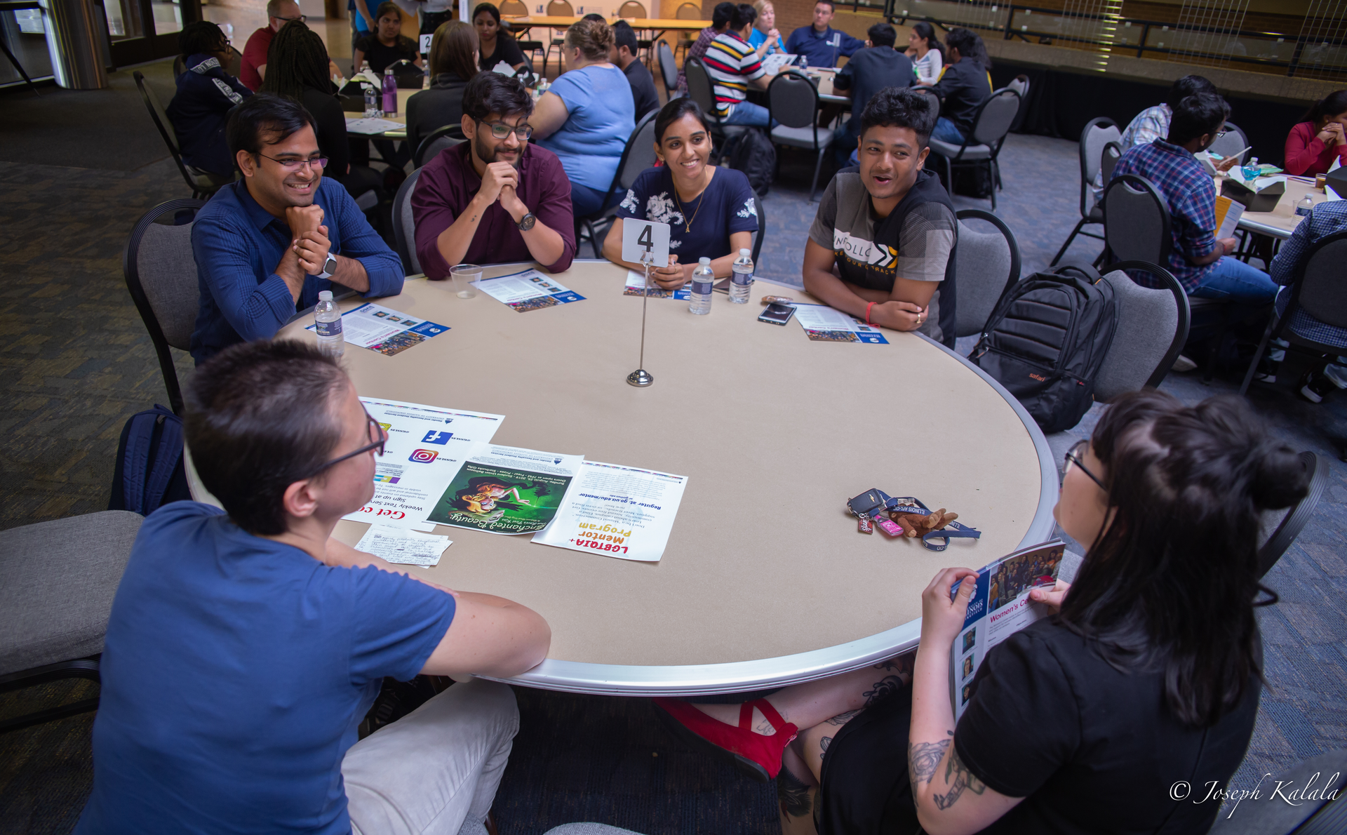 students at speed meet 