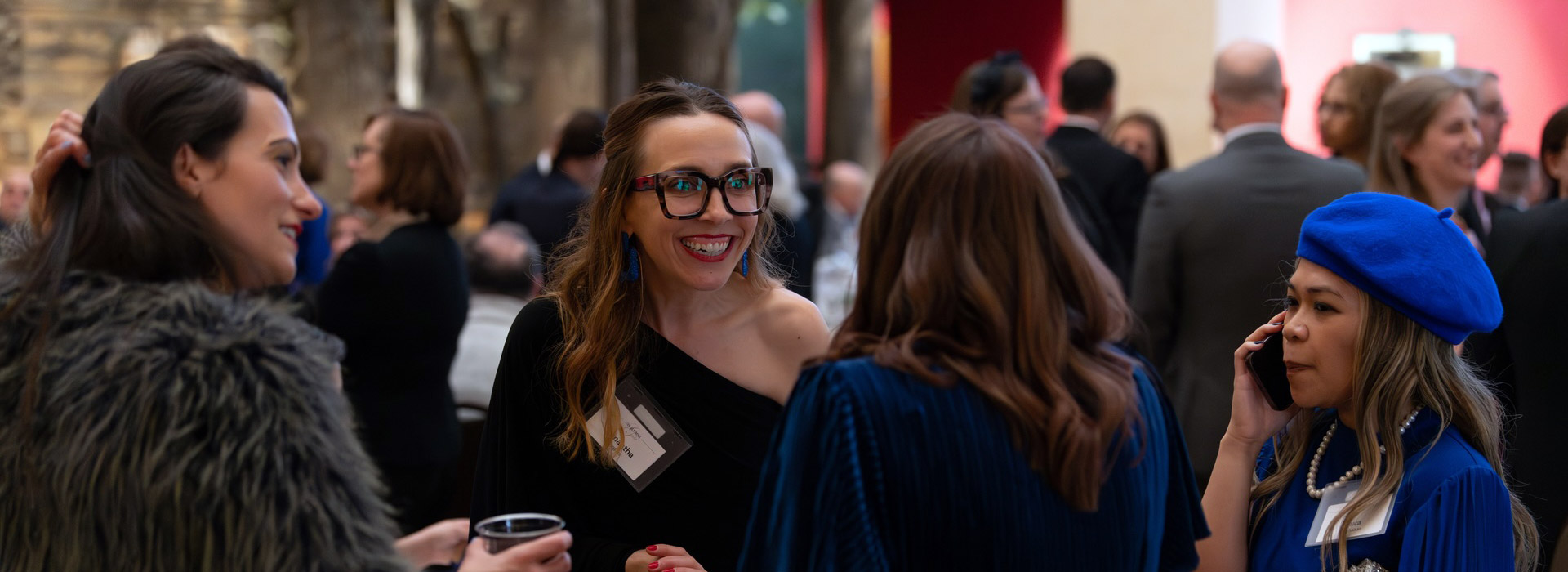 alumni socializing at 2024 alumni gala event