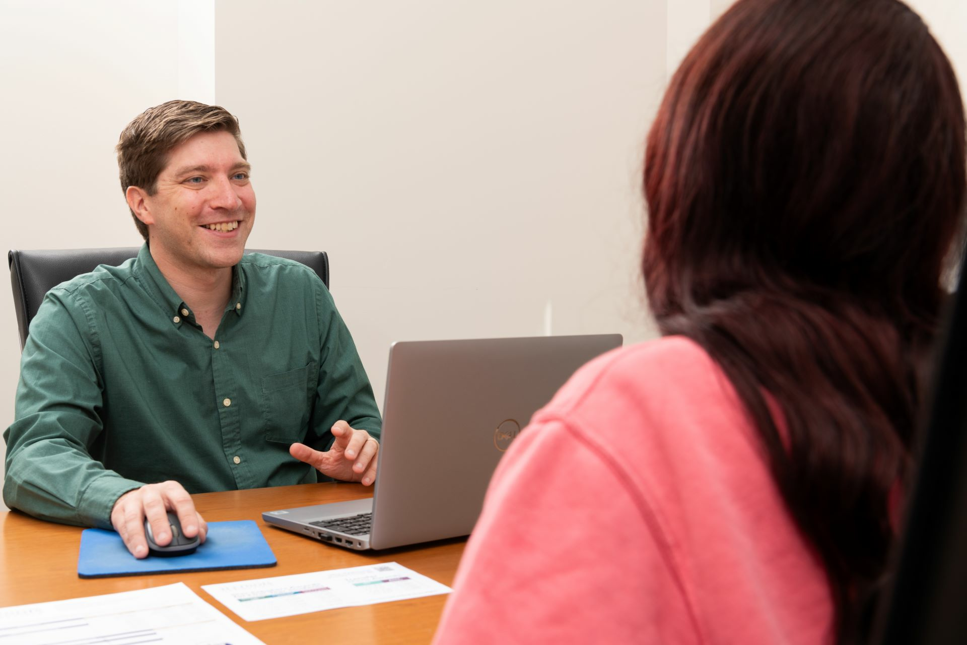 staff and student conversation