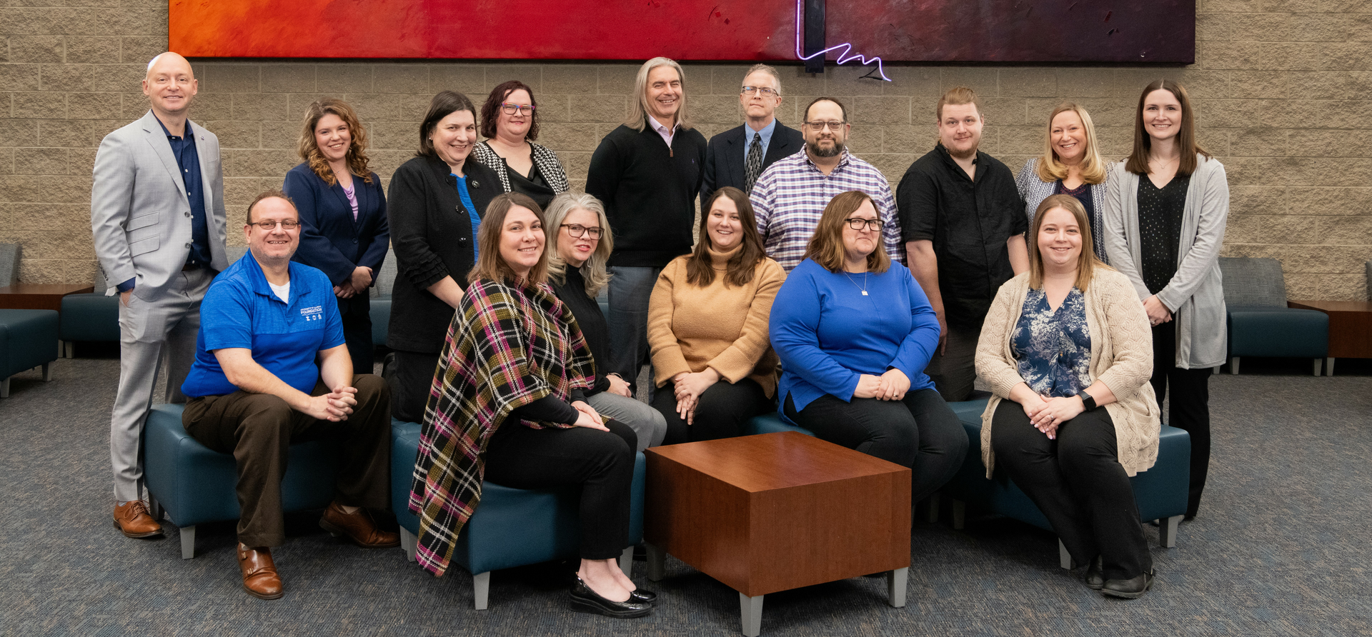 group photo of the Advancement staff