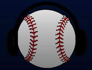 Baseball Wearing Headphones