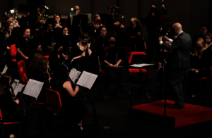 image of concert band performing