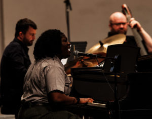 Jazz ensemble playing