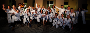 group of people performing
