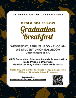 Graduation breakfast invitation with details for April 22nd event.